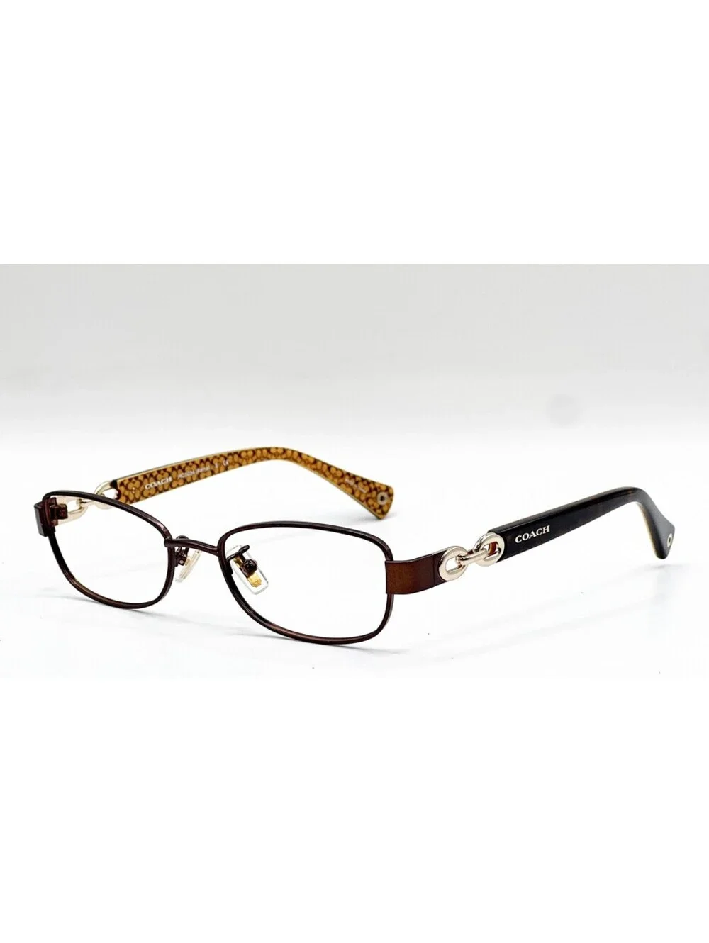 Coach Hc 5054 9187 Satin Brown/Dark Tortoise Gold Authentic Eyeglasses 49-17-135
